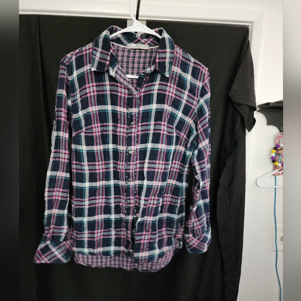 Long sleeve flannel size m